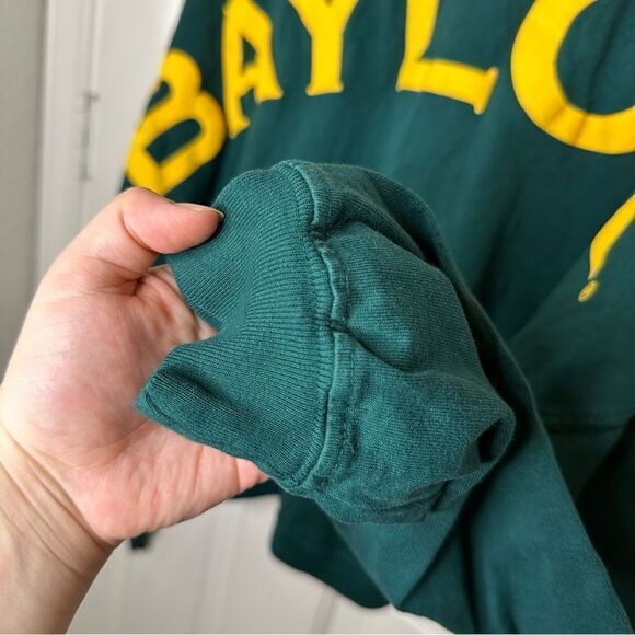 Spirit Jersey Baylor University Dark Green Yellow Longsleeve Sz M Waco College - Picture 6 of 8